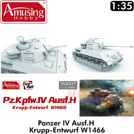 Pz.Kpfw.IV Ausf.H Krupp-Entwurt W1466 1:35 Amusing Hobby 35A037