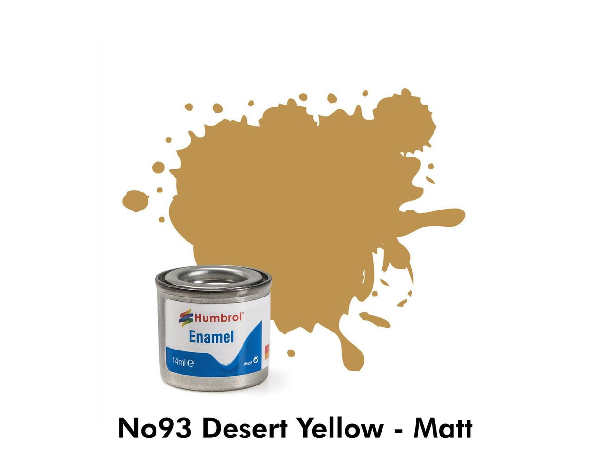 Enamel Tinlets No 93 Desert Yellow Matt