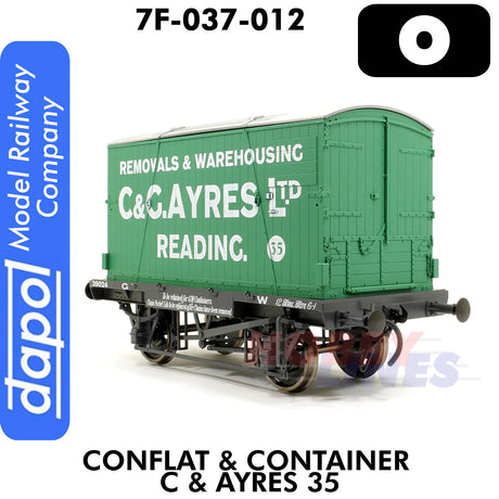 Conflat GWR 39024 & Container C&G Ayres Removals - Wagon | Dapol | 7F-037-012
