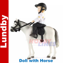 Load image into Gallery viewer, Lundby doll with Horse 60-8090-00
