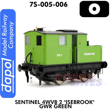 Sentinel Y1/Y3 Isebrook GWR 2 - DCC Ready  | Dapol | 7S-005-006