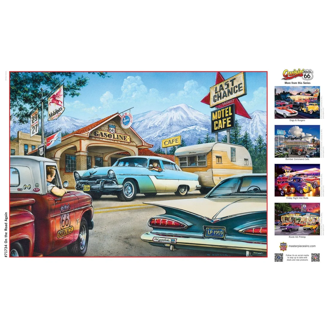 Cruisin' Route 66 - On the Road Again - 1000pc Puzzle | Masterpieces | MSP-71734