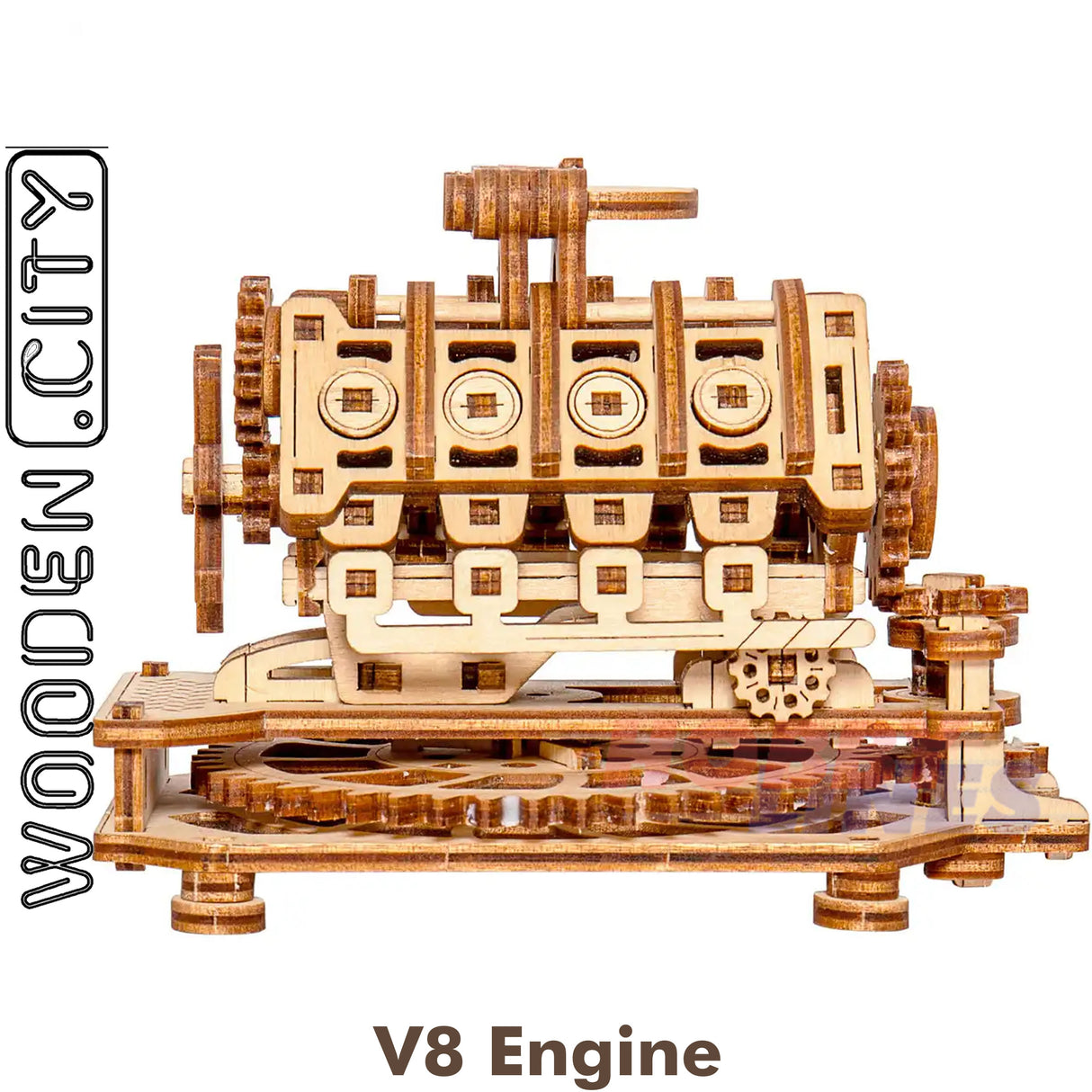 V8 Engine - 3D Puzzle | Wooden City | WR316