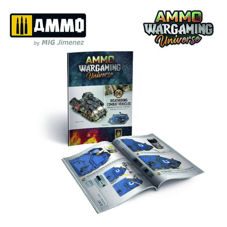 Ammo Wargaming Universe - Book 06 – Weathering Combat Vehicles | Ammo by Mig Jimenez | MIG6925