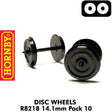 OO Gauge Disc Wagon Wheels & Axels 14.1mm - 10 Pack | Hornby |  R8218