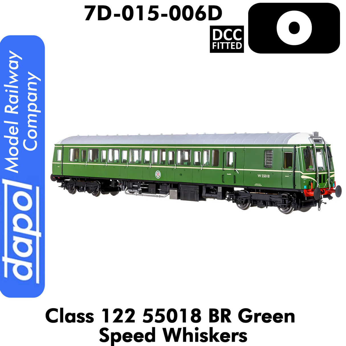 Class 122 55018 BR - Green Speed Whiskers | Dapol | 7D-015-006D