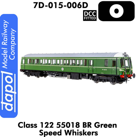 Class 122 55018 BR - Green Speed Whiskers | Dapol | 7D-015-006D