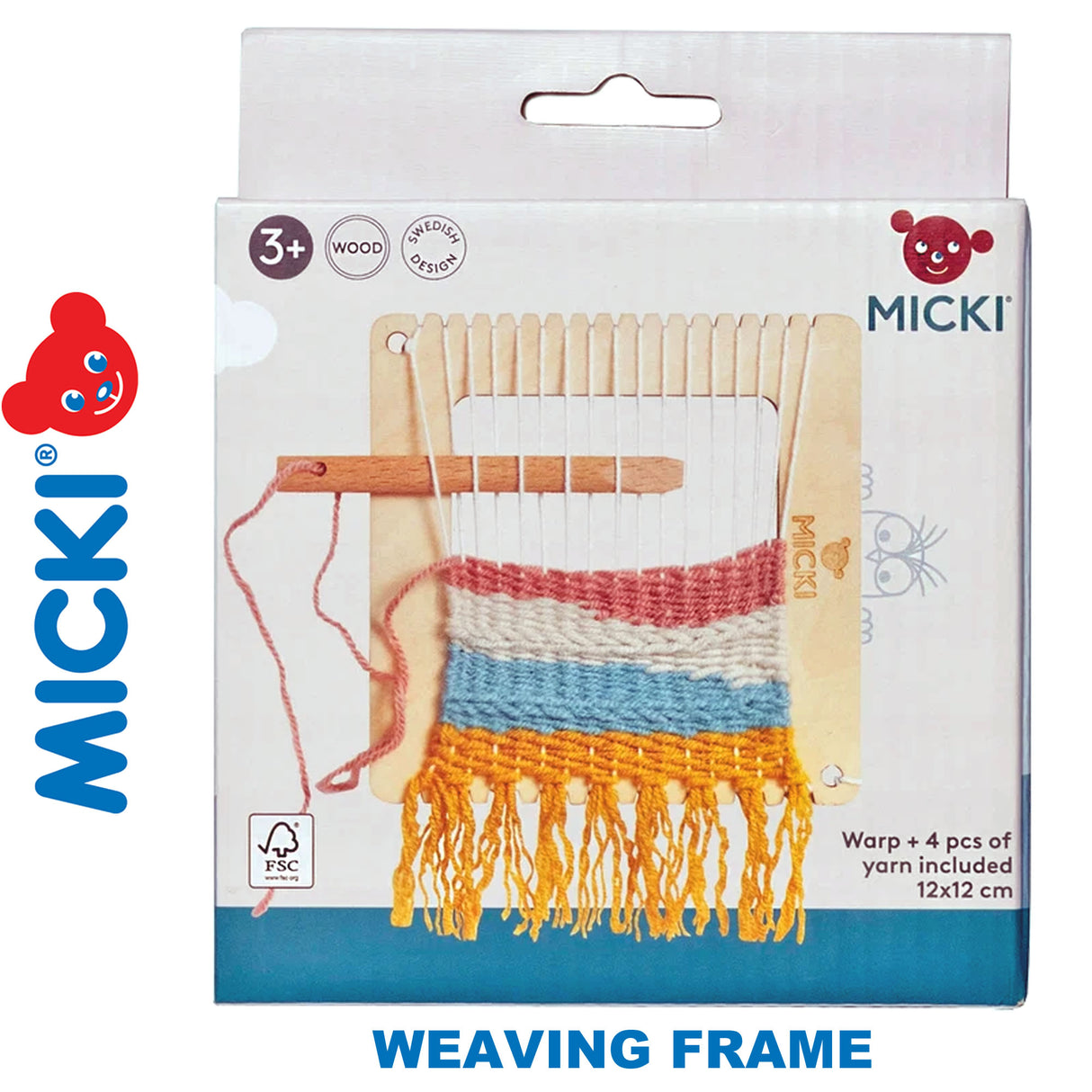 Weaving Frame with Yarn - Square | Micki | 10-2237-00