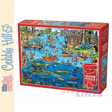 Load image into Gallery viewer, DoodleTown: Gone Fishing Cobble Hill puzzle 1000pc CH44503
