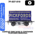 Conflat GWR 3650W & Container Pickfords Removals - Wagon | Dapol | 7F-037-010