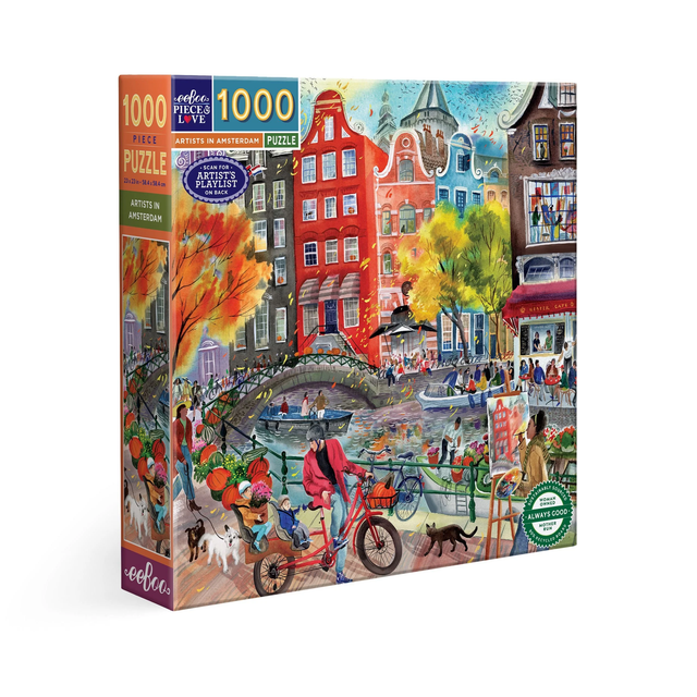 Artists in Amsterdam - 1000pc Puzzle | eeBoo | PZT850