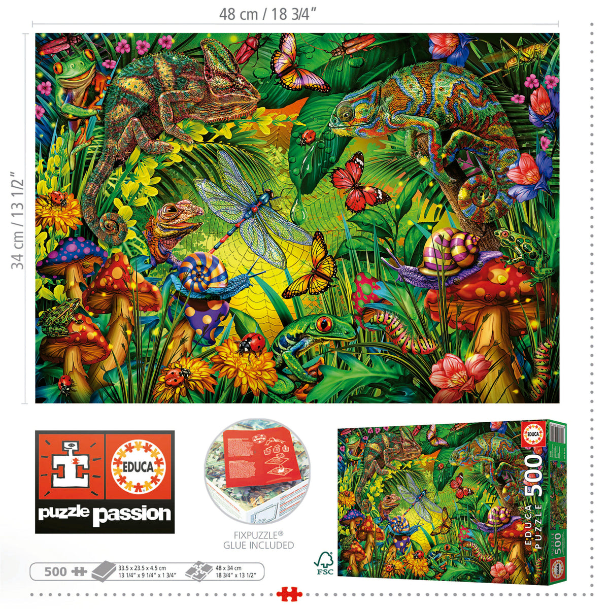 Colourful Forest 500 Piece Jigsaw Puzzle | Educa | 19551