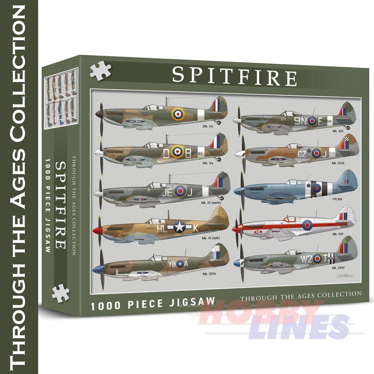 * Damaged Box * Spitfire -  Through the Ages puzzle - 1000pc | Coach House Partners | CHP0125