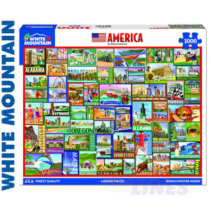 America 1000 Piece Jigsaw Puzzle 1434