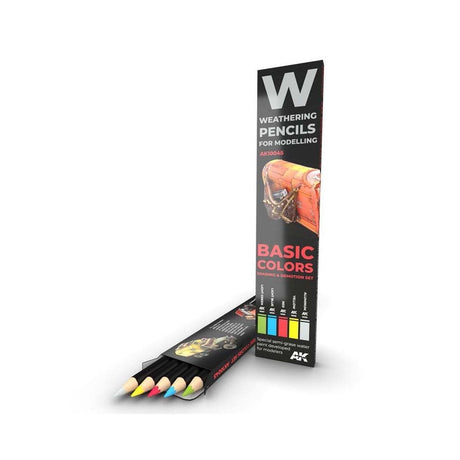 Weathering Pencils - Basic Colours | AK interactive | AK10045
