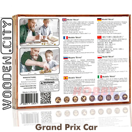 Grand Prix Car - 3D Puzzle | Wooden City | WR326