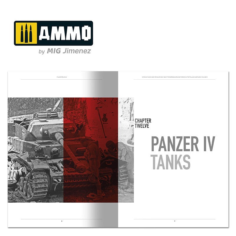ITALIENFELDZUG - German Tanks and Vehicles 1943-1945 Vol. 3 (English) | Ammo by Mig Jimenez | MIG6265