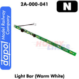 LIGHT BAR Warm White 70/80's carriage lighting N Gauge Dapol 2A-000-041