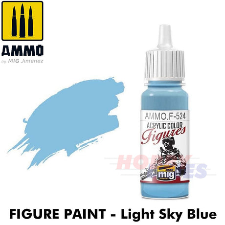 Ammo ACRYLIC COLOUR for FIGURES 17ml jar agitator ball Full Range Mig Jimenez