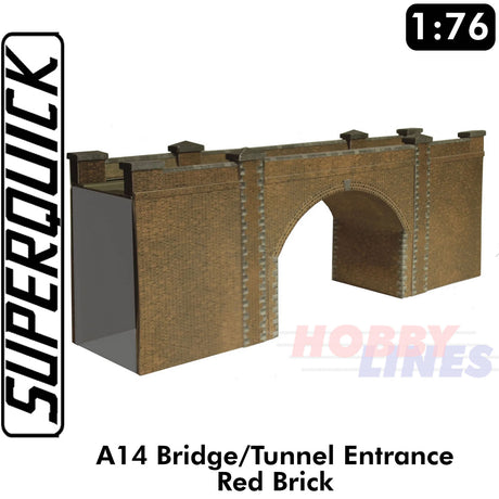 BRIDGE OR TUNNEL ENTRANCE 1:72 OO HO Railways Building Series A A14 SuperQuick