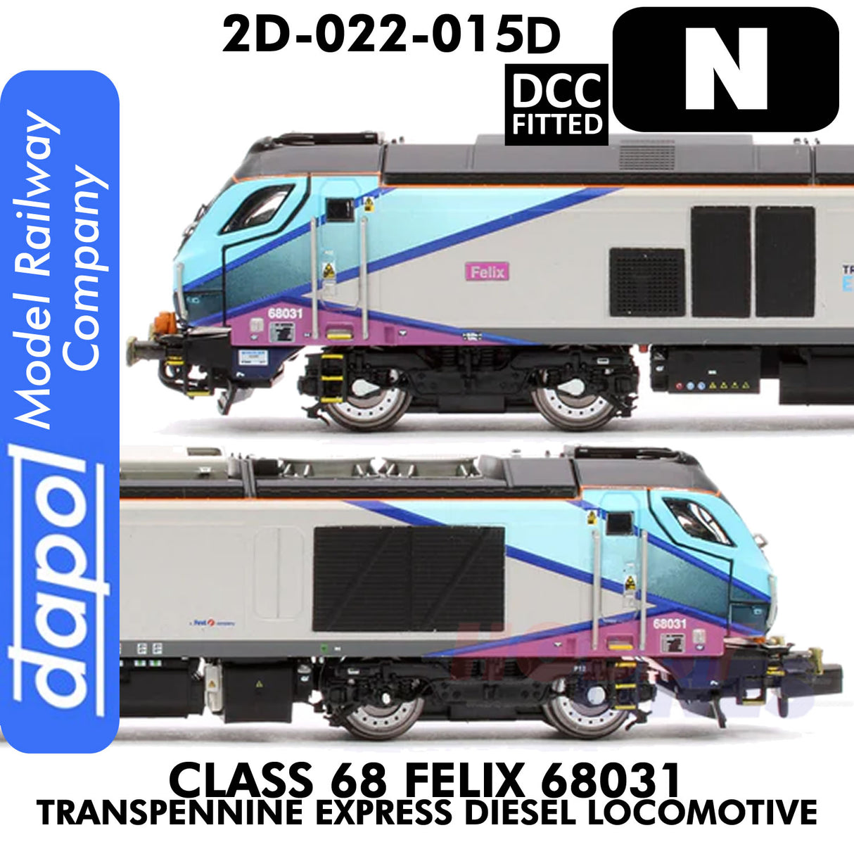 Class 68 Felix 68031 Transpennine Express - DCC Fitted | Dapol |  2D-022-015D