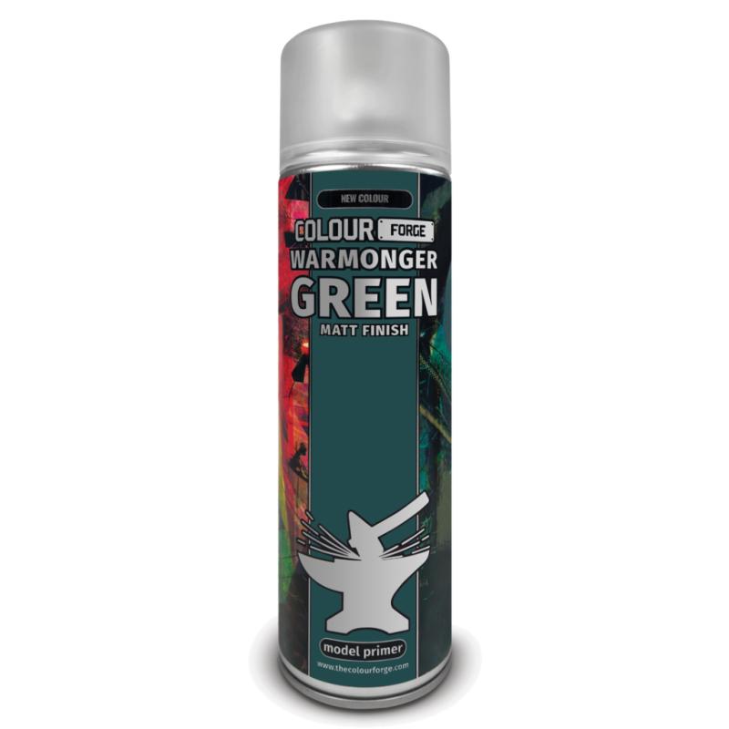 Warmonger Green - 500ml Spray Primer | Colour Forge | TCFSPR041