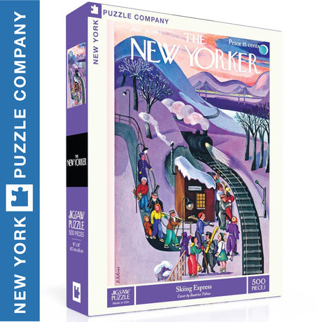 Skiing Express 500pc Jigsaw | New York Puzzle Company |  NPZNY2443
