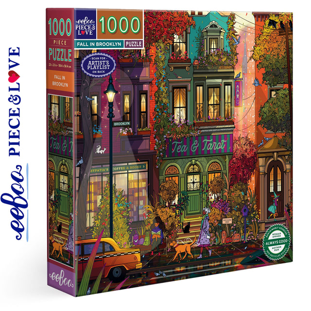 Fall in Brooklyn 1000 pc Puzzle | eeBoo | PZT184