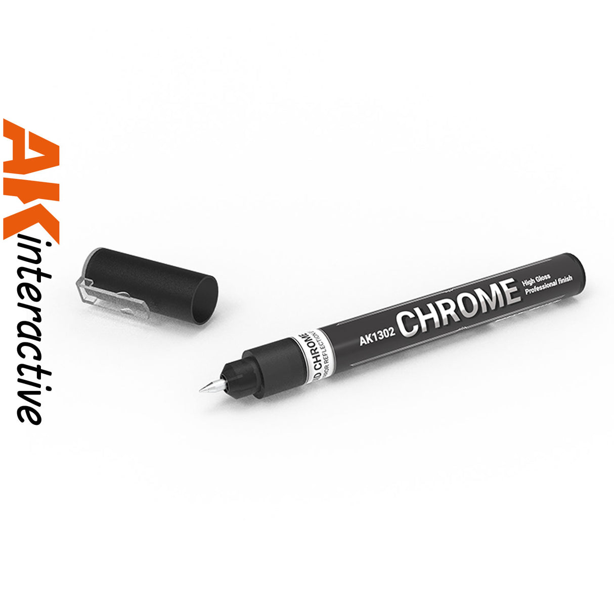 Metallic Liquid Marker - Chrome - Fine Tip 1.0mm | AK interactive | AK1302