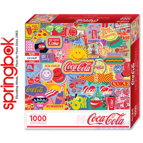 COCA-COLA POP ART 1000 piece SPRINGBOK Jigsaw Puzzle Random Cut Super Deluxe