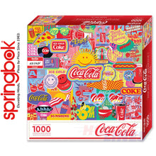 Load image into Gallery viewer, COCA-COLA POP ART 1000 piece SPRINGBOK Jigsaw Puzzle Random Cut Super Deluxe
