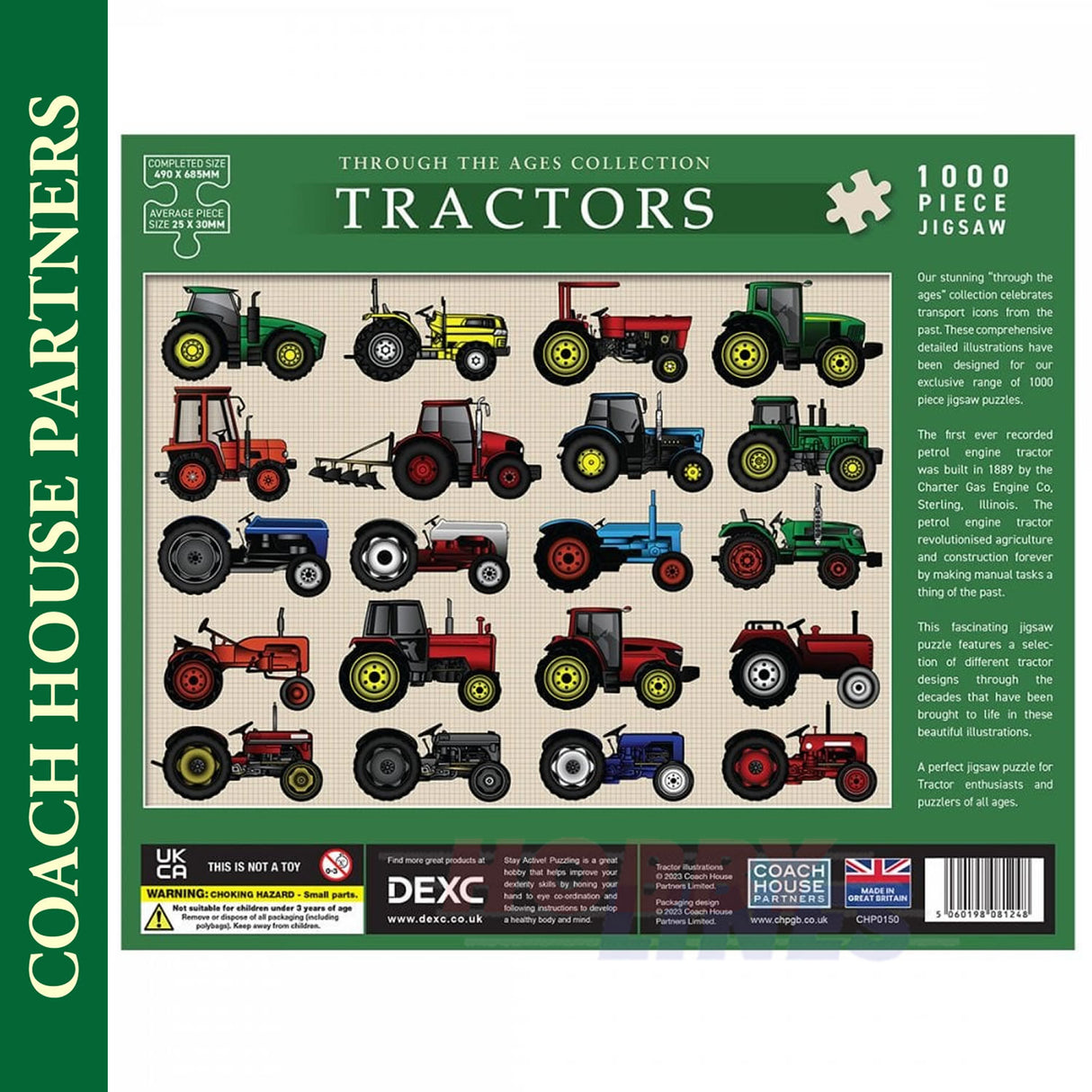Tractors -  Through the Ages - Jigsaw Puzzle 1000pc | Coach House Partners | CHP0150