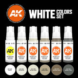 White Colours Set - 3G Acrylic Paint x 6 | AK interactive | AK11609