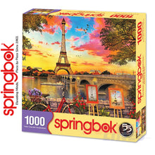 Load image into Gallery viewer, PARIS SUNSET 1000 piece SPRINGBOK Jigsaw Puzzle Random Cut Super Deluxe
