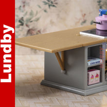 Load image into Gallery viewer, KITCHEN COOKER &amp; FRIDGE with Lighting LUNDBY Doll House Furniture 60-6055-00
