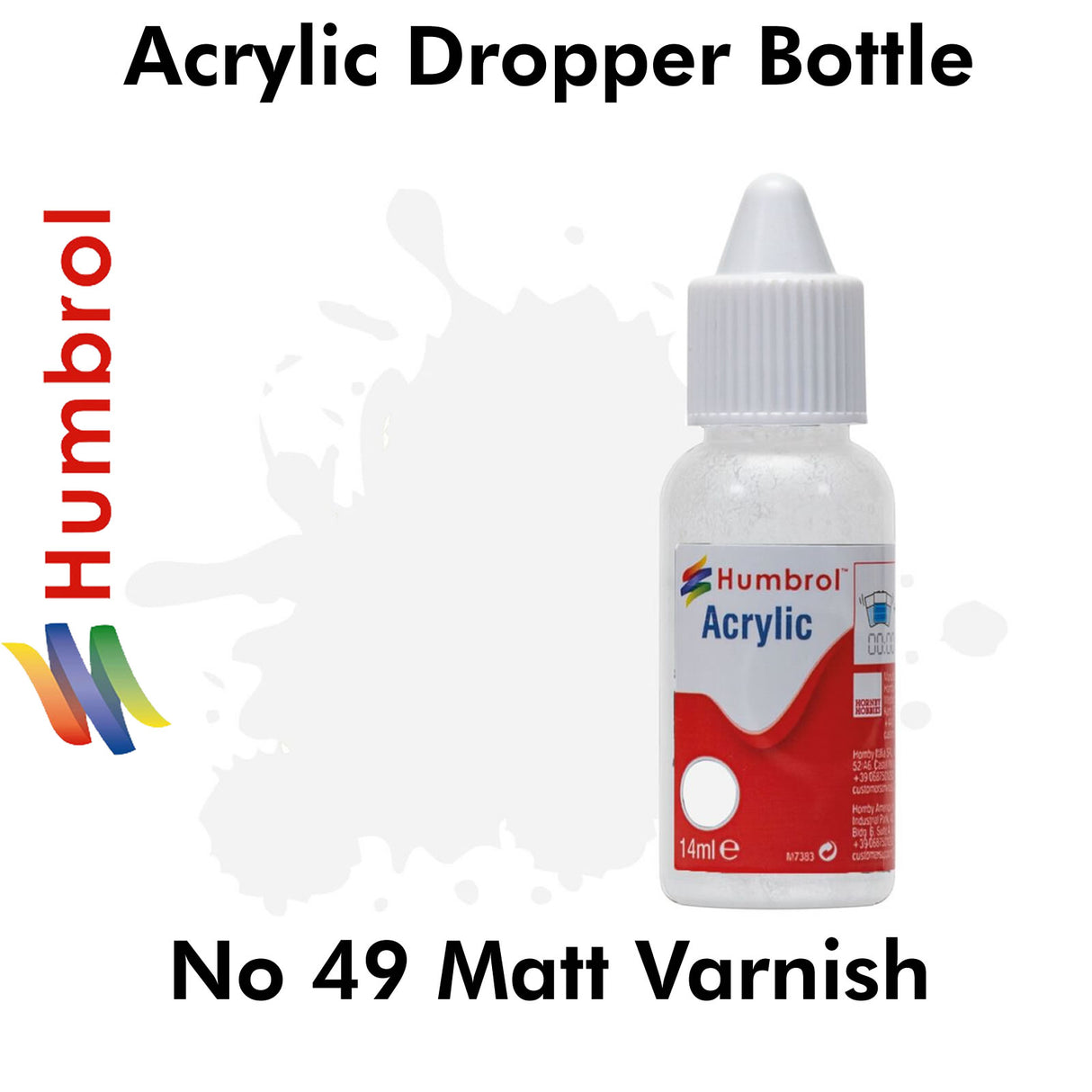 Acrylic Dropper - No 49 Matt Varnish | Humbrol | DB0049