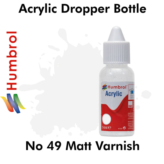 Acrylic Dropper - No 49 Matt Varnish | Humbrol | DB0049