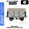 Lime Van Steetley & Co No.529 - Weathered - Wagon | Dapol | 7F-017-002W