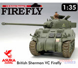 BRITISH SHERMAN VC FIREFLY 1:35 scale model WWII Tank kit ASUKA 35009
