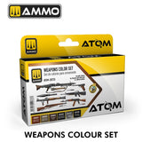 ATOM WEAPONS COLOUR SET - 6 x 20ml Acrylic Paint | Ammo by Mig Jimenez  