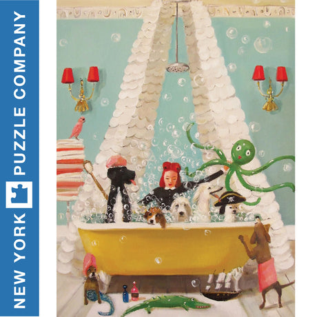 BUBBLE BATH New York Puzzle Company 1000pc Random Cut Jigsaw 
