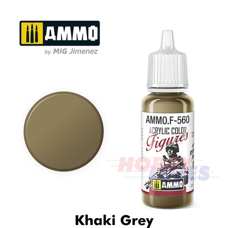 Ammo ACRYLIC COLOUR for FIGURES 17ml jar agitator ball Full Range Mig Jimenez