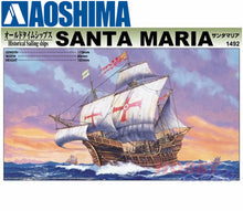 Load image into Gallery viewer, SANTA MARIA 1492 Historical Sailing Ships No5 Model Kit Aoshima 04318
