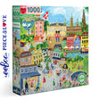 eeBoo COPENHAGEN 1000 pc Square Jigsaw Puzzle Super Deluxe PZTCOP