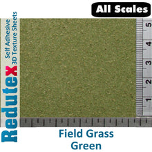 Load image into Gallery viewer, Redutex FIELD GRass L. Green ALL SCALES 3D Self Adhesive Texture Sheet 001CE211
