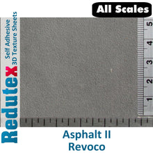 Load image into Gallery viewer, Redutex ASPHALT II Black ALL SCALES 3D Self Adhesive Texture Sheet 002RV214
