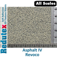 Load image into Gallery viewer, Redutex ASPHALT IV Grey ALL SCALES 3D Self Adhesive Texture Sheet 004RV111
