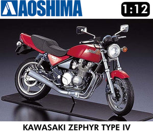 KAWASAKI ZEPHYR Type IV Z series Naked 1989 Motorcycle 1:12 kit AOSHIMA 04165