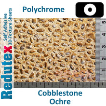 Load image into Gallery viewer, Redutex COBBLESTONE Ochre Polychrome O/1:43 3D Texture Sheets 043CR122
