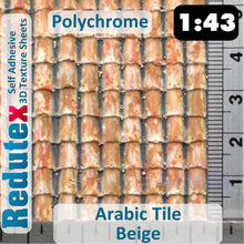 Load image into Gallery viewer, Redutex ARABIC TILE Polychrome O/1:43 Self Adhesive 3D Texture Sheets 043TA121
